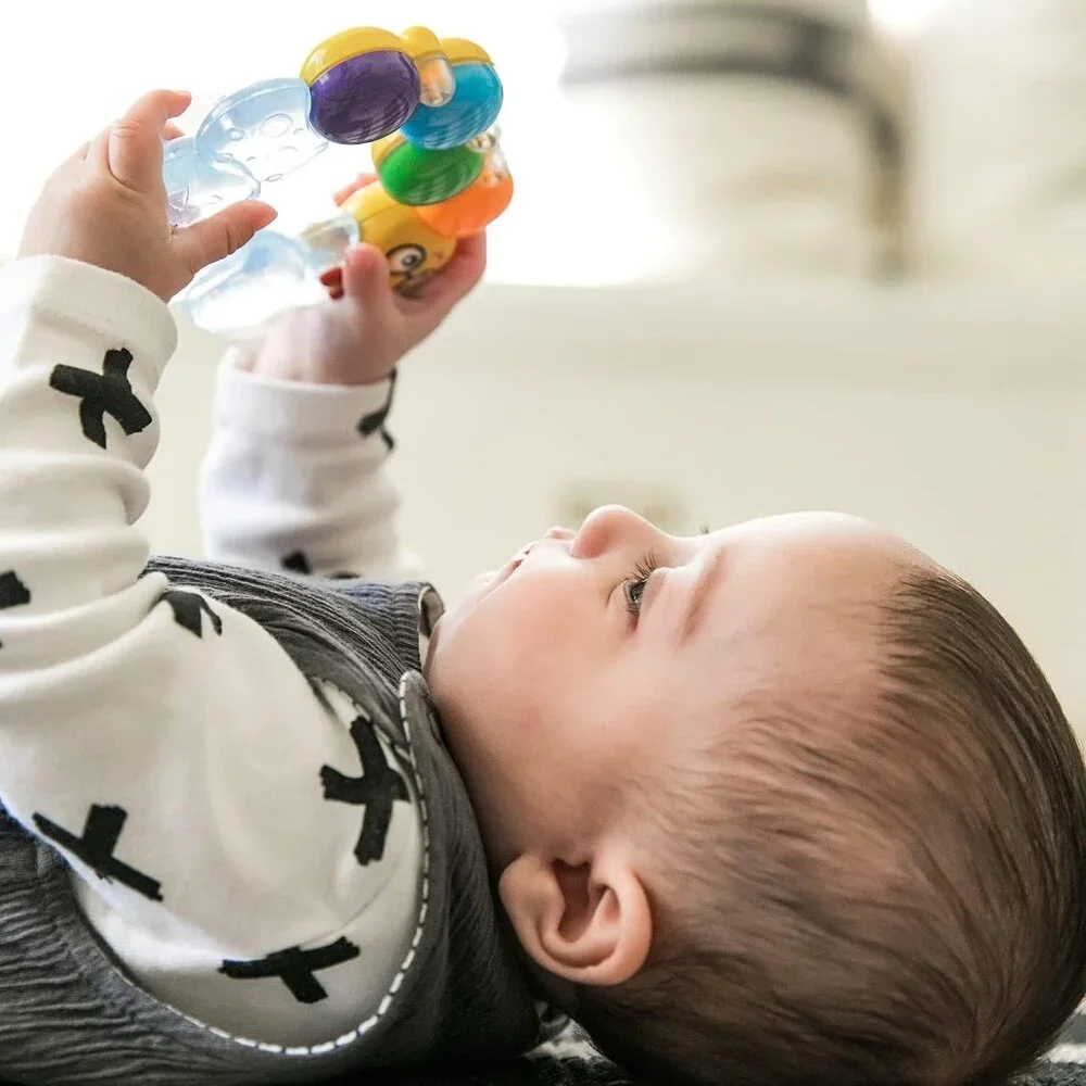 Chill Rattle Teether - Water-Filled Caterpillar for Comfortable Teething Relief